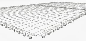 Metal shelf construction