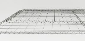 Metal shelf construction