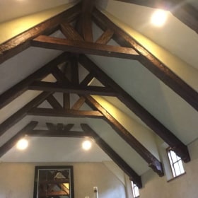 wooden ceiling